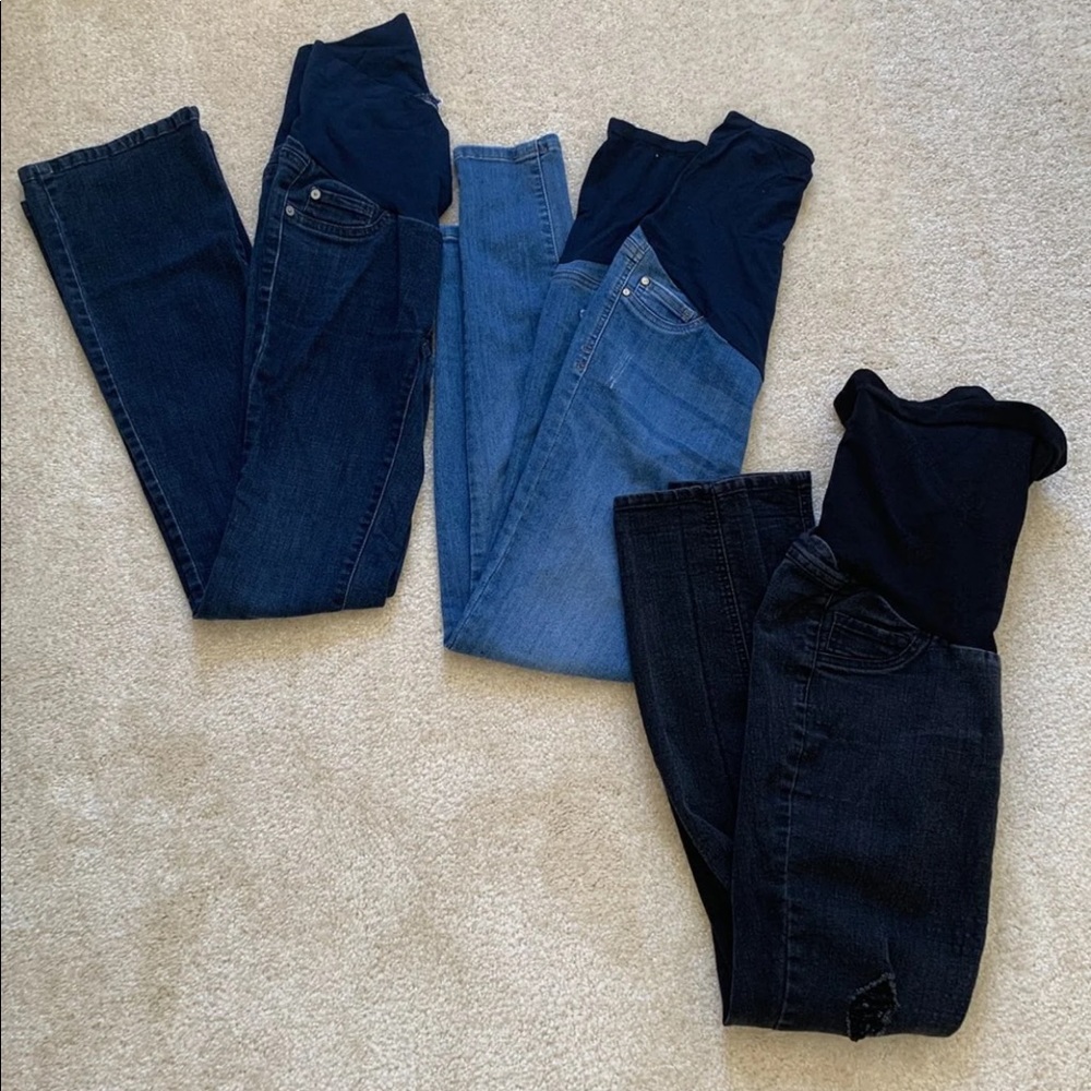 SOLD! EUC Size Small Maternity Jean Bundle